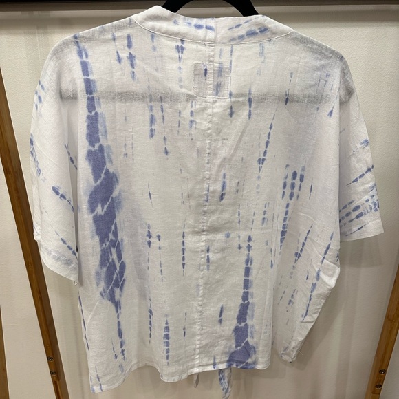 Rails Thea Tie Waist Blouse, Cloud Tie Dye, Small - Picture 12 of 12